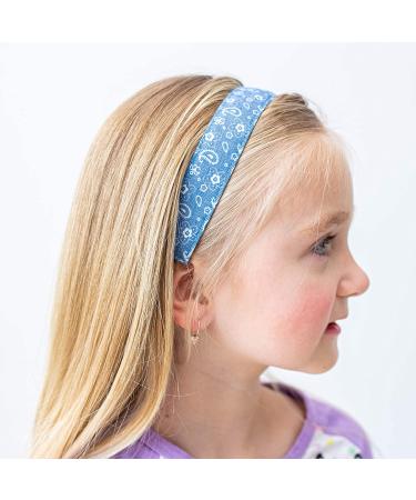 FROG SAC 5 Denim Non Slip Headbands for Girls - Adjustable Elastic Hair Accessories for Kids - Birthday Party Favors - Buy Online on GoSupps.com