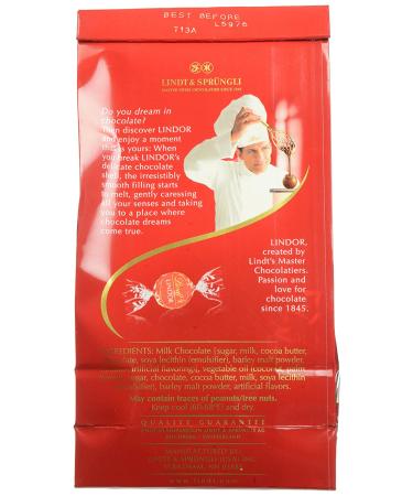 Lindt Lindor Truffle Milk Chocolate 5.1 oz - Decadent Swiss Treat - Buy Online on GoSupps.com