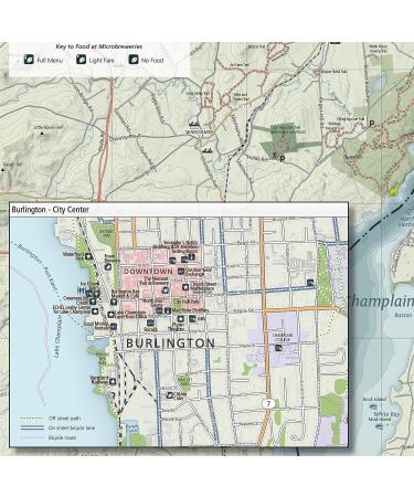 Burlington Vermont Outdoor Adventure Map | Hiking Trails of Shelburne VT & Essex NY | Waterproof & Tear Resistant - Buy Online on GoSupps.com