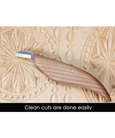 BeaverCraft Chip Carving Knife C6 - Precision Woodworking Tool for Fine Detailing and Stop Cuts - Buy Online on GoSupps.com