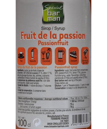 Mathieu Teisseire Passion Fruit Syrup (Pack of 3) - Buy Online on GoSupps.com