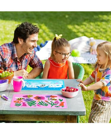 Munchkin WildLove Reversible Silicone Placemat for Kids - Bee Design - 1 Pack - Buy Online on GoSupps.com