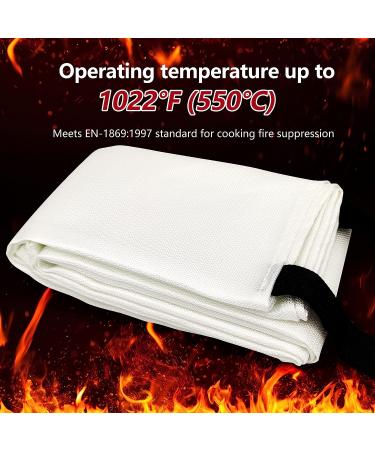 Fire Blanket: Fiberglass Flame Retardant Emergency Suppression Safety Blanket for Kitchen, Home, Car, Office, Warehouse, Camping, BBQ, School, Fireplace - Buy Online on GoSupps.com