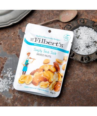 Mr Filbert's - Simply Sea Salt Mixed Nuts 10 x 40g Sea Salt 10 x 40g - Buy Online on GoSupps.com