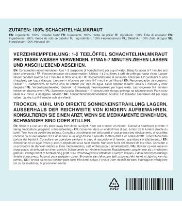  IDDA Herbal IDDA Herbal Horsetail Tea 250g Dried and Cut Horsetail for Infusions Loose Leaf Tea - Buy Online on GoSupps.com