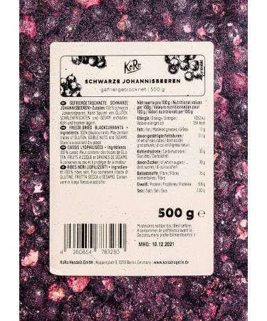 KoRo - Cassis lyophilis s 500 g - Buy Online on GoSupps.com