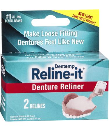 Dentemp Repair-it Denture Repair Kit & Reline-it Denture Reliner - Multi-Pack for Upper & Lower Dentures - Fix Broken & Loose Teeth - Buy Online on GoSupps.com