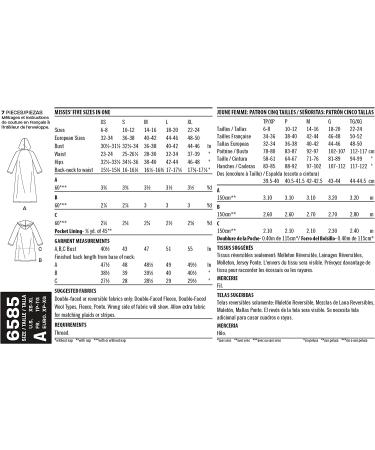 New Look UN6585A Misses' Coat with Hood Pattern in White (XS-XL) - Buy Online on GoSupps.com