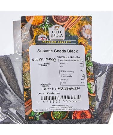 Old India Black Sesame Seeds 750g - Premium Quality | Pack of 1 - Buy Online on GoSupps.com