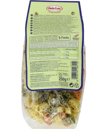  Dalla Costa Dalla Costa 6 x 250g Travel Pasta for Airplane Truck with Tomatoes and Spinach - Buy Online on GoSupps.com