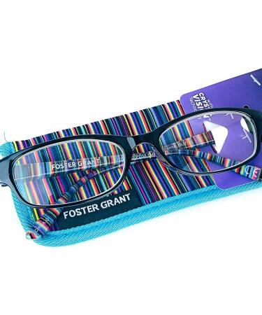 Foster Grant Blue Brianna Women's Reading Glasses +1.50 with Case - International Shipping Available - Buy Online on GoSupps.com