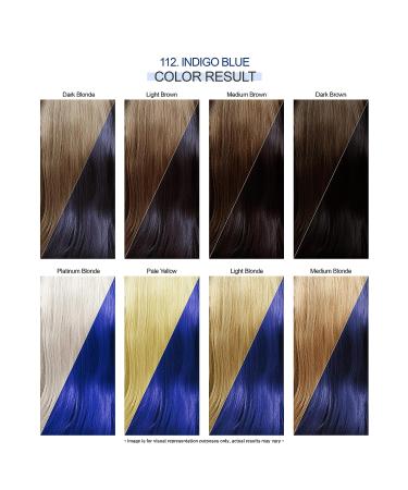 Adore 112 Indigo Blue Hair Dye 4 Fl Oz - Vegan & Cruelty-Free Semi Permanent Color - Buy Online on GoSupps.com