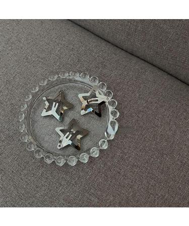 20 Pieces Star Hair Clips Silver Star Shaped Metal Snap Clips for Hair Barrettes Hairpins for Women Girls Egirls Hair Accessories - Buy Online on GoSupps.com