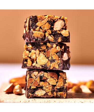 Maxinutrition Dark Chocolate Peanut Nussriege - Vegan Protein Bars (12x46g) | 22% Plant-Based Protein No Added Sugar Artisan Quality - Buy Online on GoSupps.com