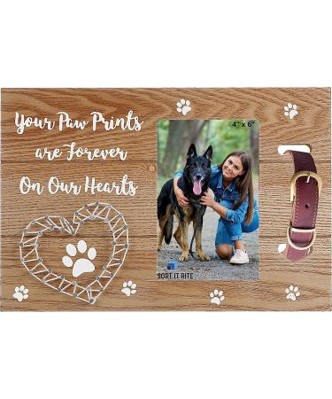 Sort it Rite Dog Memorial Picture Frame - Ideal Pet Memorial Gift for Dogs & Cats | Holds 4x6 Photo - Heartfelt Quote | Loss of Dog Gift (Natural) Beige - Buy Online on GoSupps.com