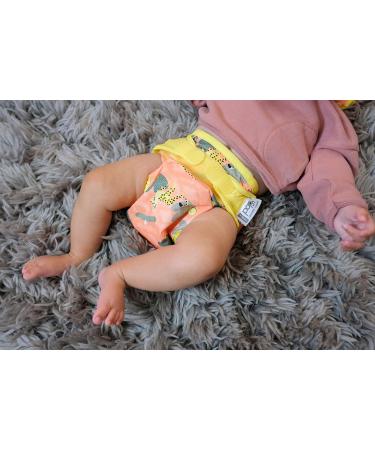 Close Parent Eco-Friendly Bamboo Nappy Wrap in Pink Cheetah APLIX | Waterproof | Birth to Potty Fit 0-36 Months - Buy Online on GoSupps.com