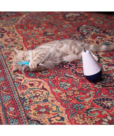 Kittio Wild Tumbler Cat Toy with 4X Replacement Feather Attachments - Interactive and Fun Exercise Toy for Cats - Buy Online on GoSupps.com