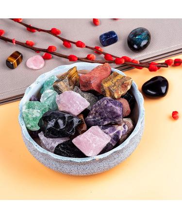 1 lb Bulk Rough Madagascar Stones Mix - Natural Raw Stones for Tumbling, Cabbing, Decoration - Wicca & Reiki Healing - Mixed Color - Buy Online on GoSupps.com