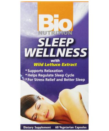 Bio Nutrition Sleep Wellness with Wild Lettuce Vegi-Caps, 60 Count