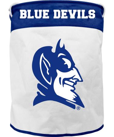 Duck House Sports NCAA Duke Blue Devils Canvas Laundry Basket with Braided Rope Handles