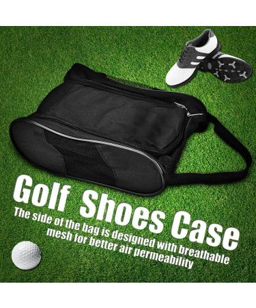 Fdit Golf Shoe Bag - Breathable Multifunctional Black Bag for Golf Accessories - Perfect for International Shipping - Buy Online on GoSupps.com