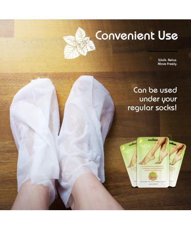 Foot Mask Moisturizing Socks Natural Pedicure Treatment for Silky Feet Hydrating Deeply Moisturizing for Callus Rough Hard Skin Cracked Heel Repair Cream Booties 3 PAIRS - Buy Online on GoSupps.com