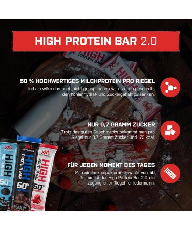 Buy XXL Nutrition High Protein Bar 2.0 - Cookies & Cream Flavor - 20 Pack | Protein Snack for Health & Fitness - Buy Online on GoSupps.com