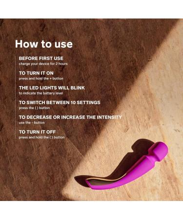 LELO SMART WAND 2 Waterproof Full Body Electric Massager - Size M Deep Rose | International Shipping Available - Buy Online on GoSupps.com