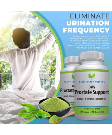 Daily Prostate Supplements for Men - Prostate Formula with Saw Palmetto Beta Sitosterol Zinc Pygeum and More - Mens Supplements to Target Enlarged Prostate and Frequent Urination - 60 Capsules - Buy Online on GoSupps.com