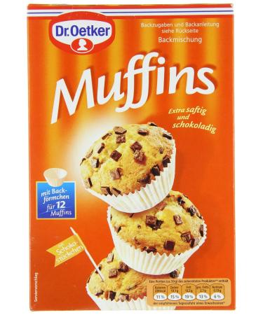 Dr. Oetker Muffins Baking Mix 370g - Classic Chocolate Muffin Mix for 12 Juicy Muffins | International Shipping - Buy Online on GoSupps.com