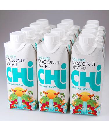 Chi 100% Pure Coconut Water (330ml x 12) - Buy Online on GoSupps.com