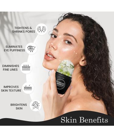 Authentic Silicone Ice Roller for Face, Eyes, and Neck - Enhance Natural Glow, Tighten Skin - Facial Ice Roller (Black) - Buy Online on GoSupps.com