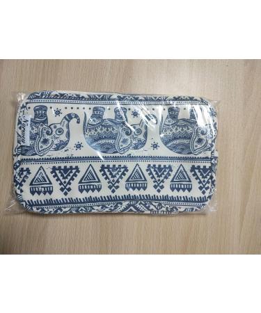 Women's Travel Toiletry Wash Bag | Dopp Kit Makeup Organizer for Cosmetics | Elephant Print - Buy Online on GoSupps.com