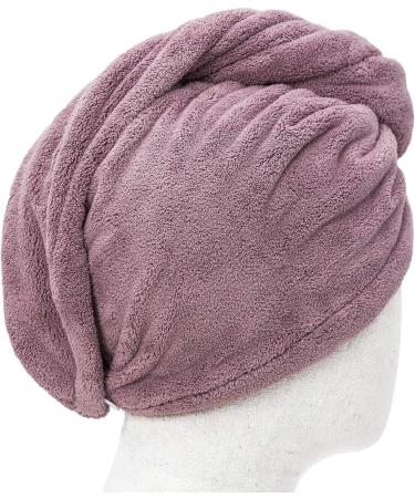 ENETIX Microfiber Hair Towels for Women - Quick-Dry Anti-Frizz 2-Piece Set (Mauve) | Super Absorbent 25x70 cm Hair Turbans - Buy Online on GoSupps.com