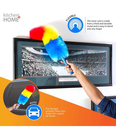 23 inch Rainbow Static Duster - Electrostatic Feather Duster for Effortless Dusting - Buy Online on GoSupps.com