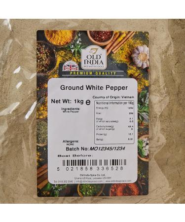 Old India Cracked Black Pepper 1 Kg & Ground White Pepper 1kg + White Pepper 1kg Pepper 1 kg (Pack of 1) - Buy Online on GoSupps.com