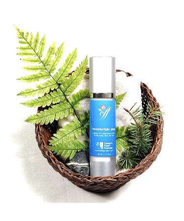 Carolyn's Facial Formulas Moisturizer Plus | Eye Cream | Cruelty-Free Vegan Face Cream | Made In USA | Vitamin C Moisturizer For Face and Neck (50 ml 1.7 fl oz)