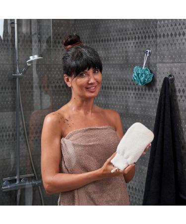 100% Natural Nettle Peeling Glove for Body & Face | Premium Bath Sponge - Elevate Your Skincare Routine - Buy Online on GoSupps.com