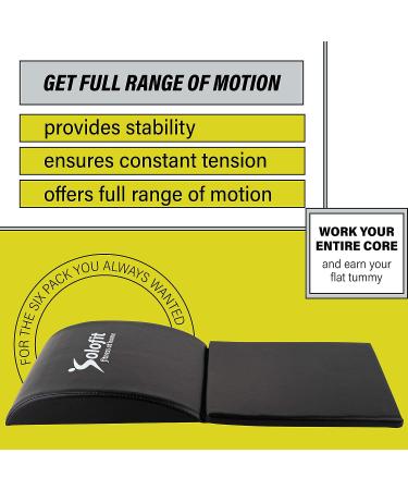 Solofit Ab Exercise Mat for Full Range Motion Ab Workouts - Lower Back & Lumbar Support, Stretches Ab Muscles | Core Trainer Pad with Tailbone Support - Buy Online on GoSupps.com