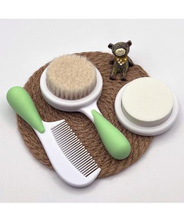 Baby Hair-Brush and Comb Set with Soft Brush, Bath Sponge, and Comb | Ideal for Newborns and Toddlers by BRADYS HOUSE - Buy Online on GoSupps.com