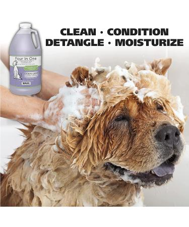 Wahl 4-in-1 Calming Pet Shampoo 64 Oz - Lavender Chamomile, Cleans, Conditions, Detangles, Moisturizes - Buy Online on GoSupps.com