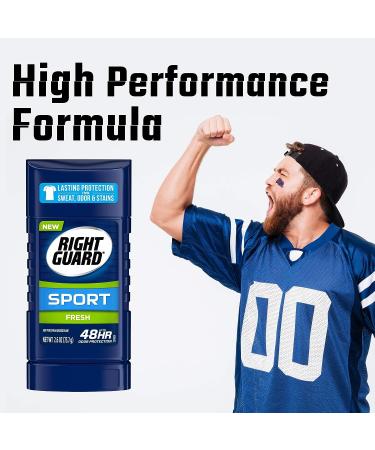 Right Guard Sport Invisible Solid Fresh Deodorant 2.6 oz - Pack of 1 - Buy Online on GoSupps.com