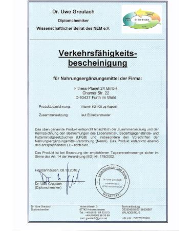 Vita2You Vitamin K2 - 100 g - 120 Capsules - K2VITAL MK-7 - Premium Quality from Germany | Shop Internationally - Buy Online on GoSupps.com