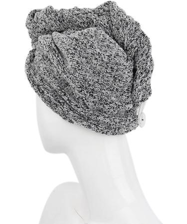 Everplush Quick Dry Hair Towel - Gray | Fast Drying Hair Wrap - Buy Online on GoSupps.com