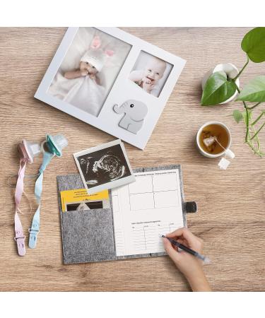 kwmobile Felt Maternity Pass Cover - German Maternity Pass Holder with Extra Compartments - Stylish & Functional Acessory - Buy Online on GoSupps.com