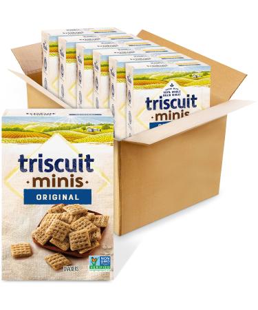 Triscuit Mini Original Crackers, Non-GMO, 8 Ounce, Pack of 6