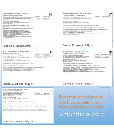Doctor's Best Nattokinase 2000 FU 90 Vegan Capsules - Laboratory Tested, Gluten-Free, Vegetarian - 90 Count - Buy Online on GoSupps.com