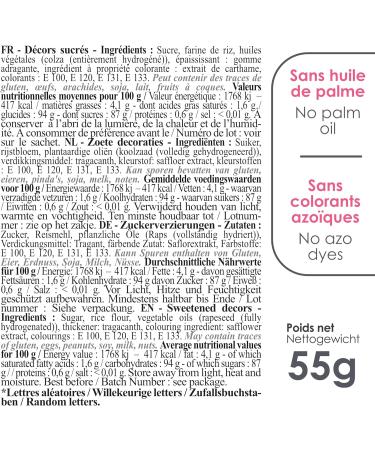 Sweet Decorations in jar - Alphabet - 55 g - Buy Online on GoSupps.com