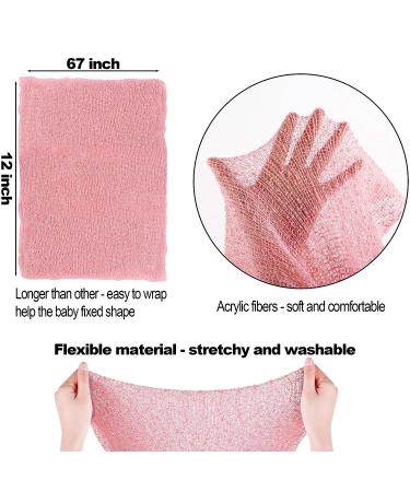 Newborn Photography Props  5 PCS Baby Photo Props Long Ripple Wraps with Headbands  Pink Baby Photography Wrap Set for Baby Girl and Boy - Buy Online on GoSupps.com