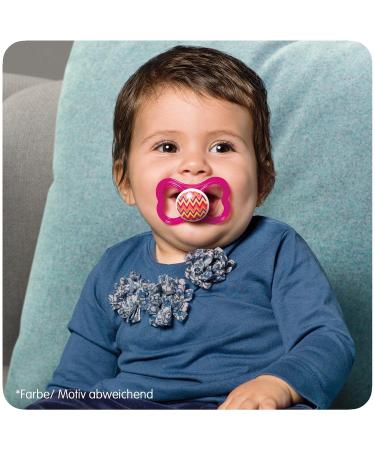 MAM Air Silicone Pacifier Set of 2 - Extra Light & Tooth-Friendly | 6-16 Months | Blue Smiley Design with Pacifier Box - Buy Online on GoSupps.com
